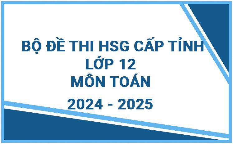 20+ Đề thi HSG THPT lớp 12 cấp tỉnh năm 2023 - 2024 