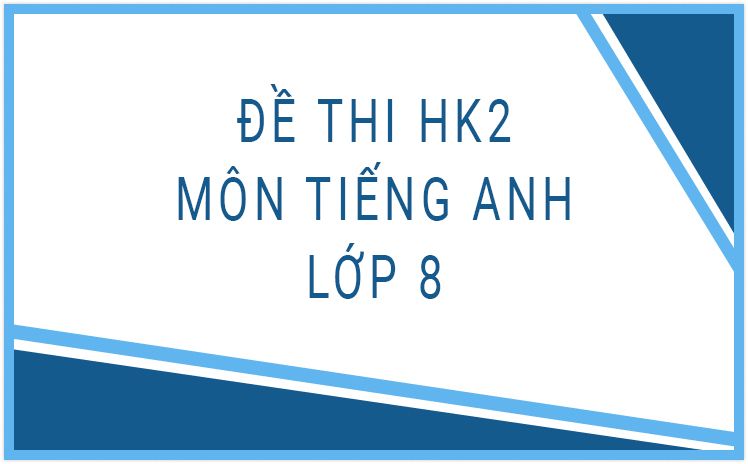 Tổng hợp đề thi HK2 môn Tiếng Anh lớp 8 có đáp án hay nhất năm học 2022-2023