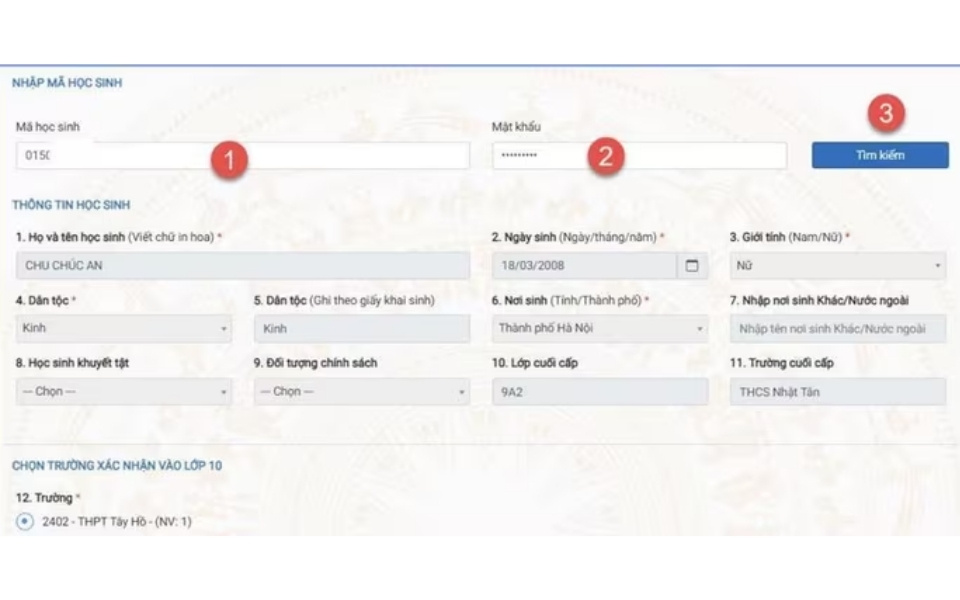 Cách xác nhận nhập học trực tuyến