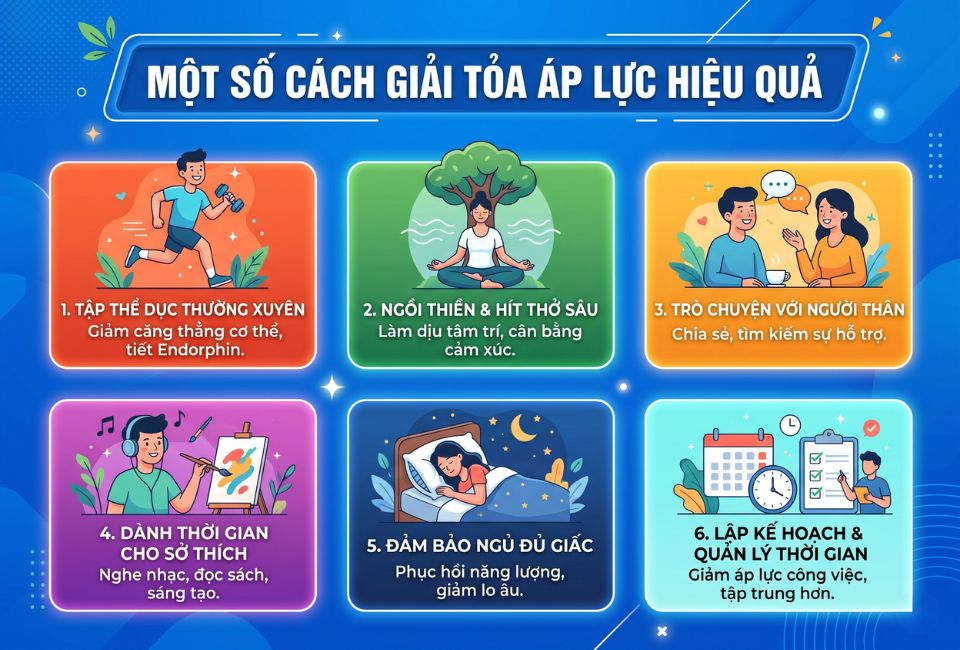 Một số cách giải tỏa áp lực hiệu quả