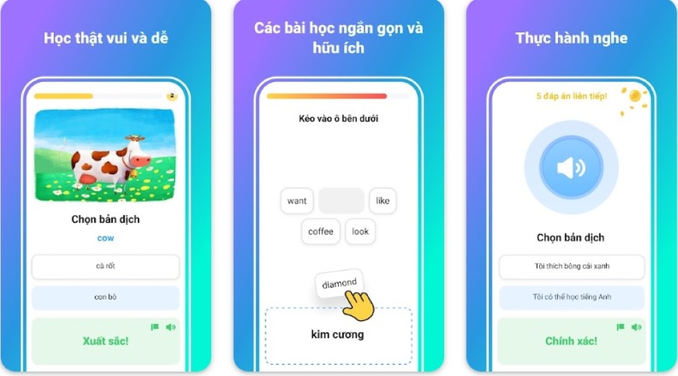 app học tiếng anh cho người mới bắt đầu