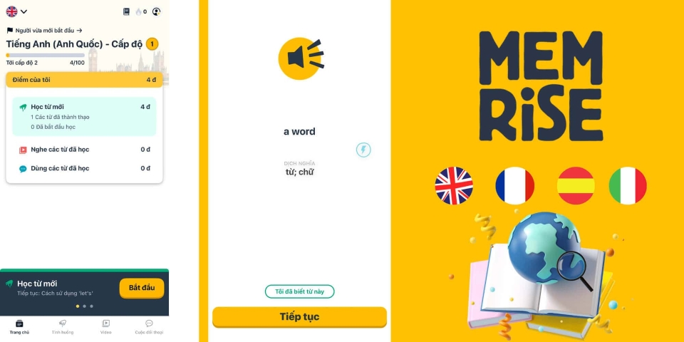 app học tiếng anh toàn diện 