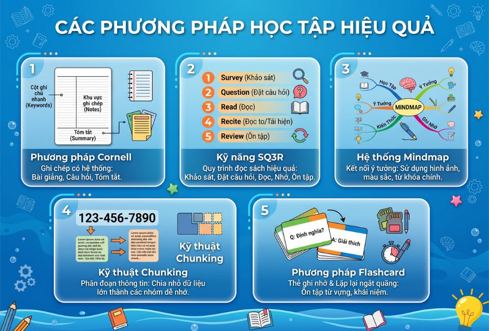 Top 10 các phương pháp học tập hiệu quả nhất hiện nay