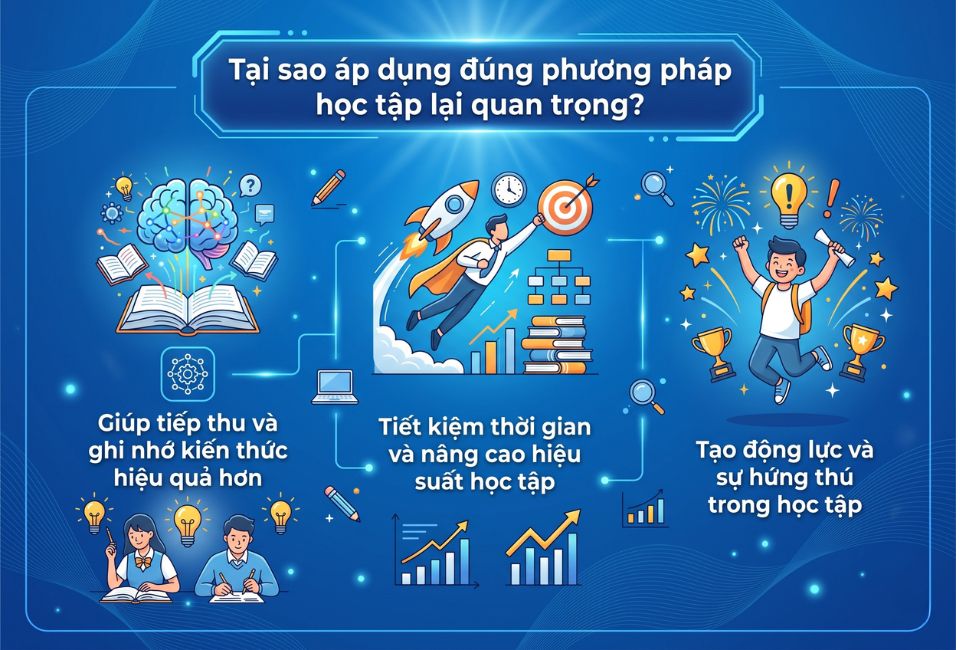 Tại sao áp dụng đúng phương pháp học tập lại quan trọng?