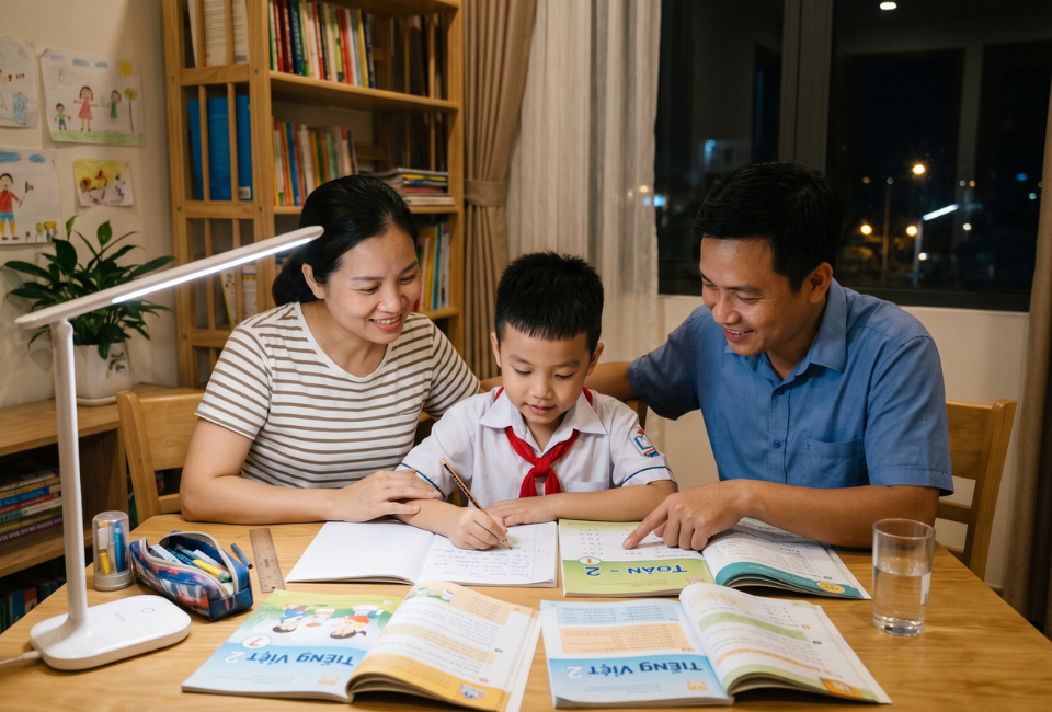 Tôn trọng và khuyến khích con cố gắng