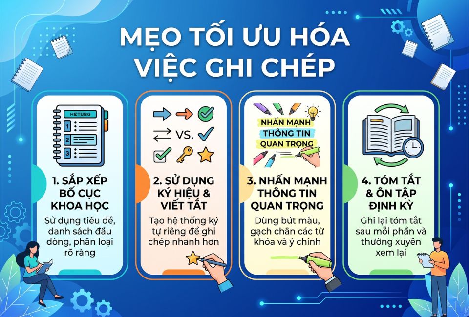 Mẹo tối ưu hóa việc ghi chép