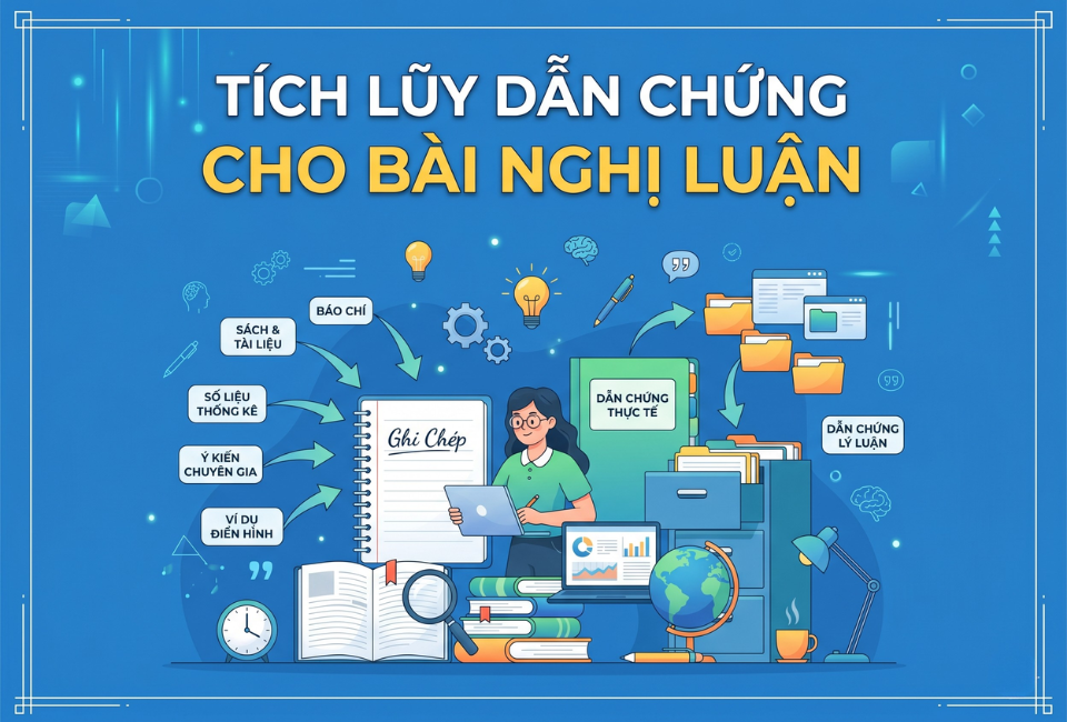 Tích lũy dẫn chứng cho bài nghị luận