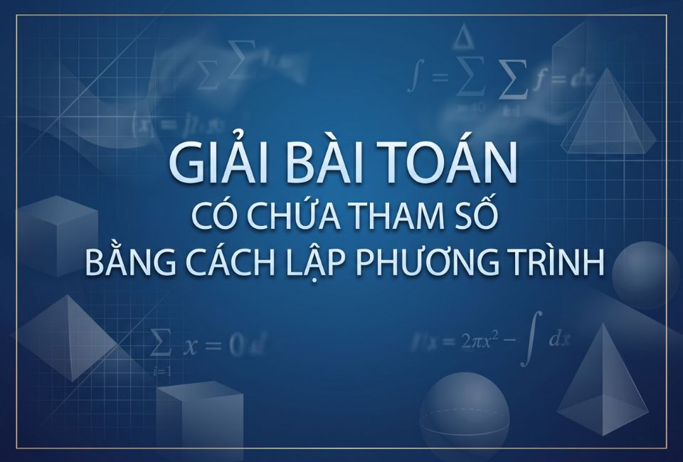 Bài toán có chứa tham số
