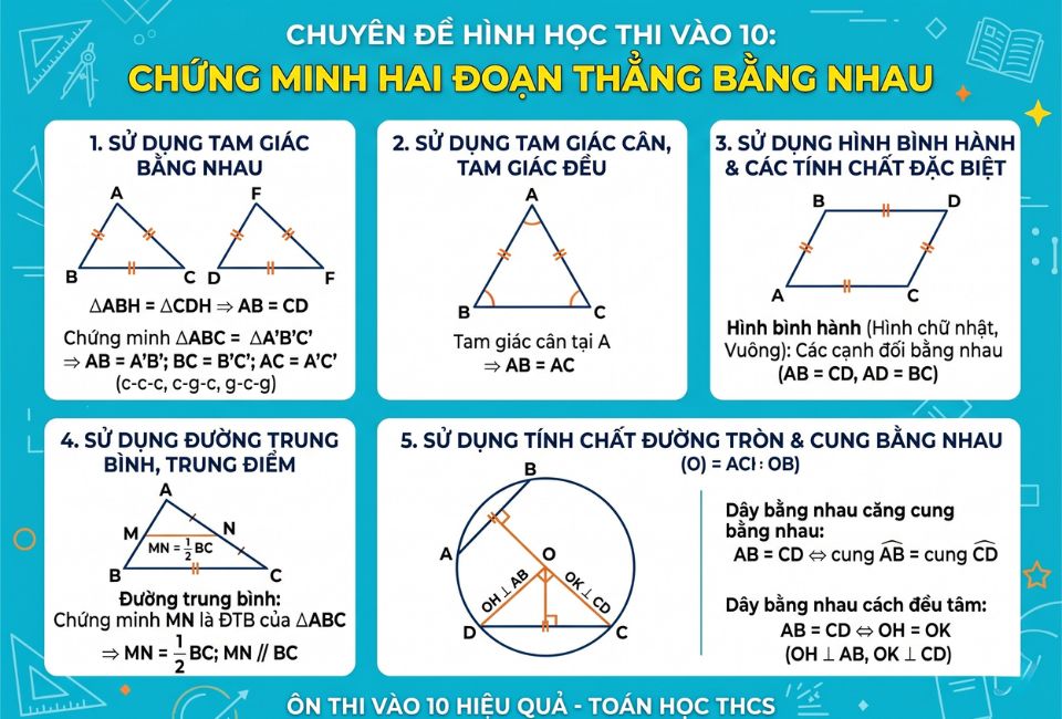Chứng minh hai đoạn thẳng bằng nhau