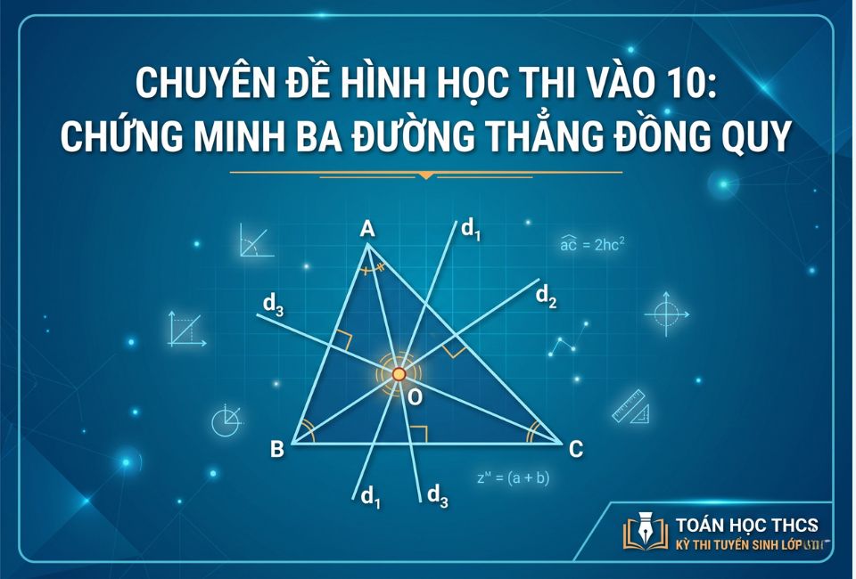 Chứng minh ba đường thẳng đồng quy