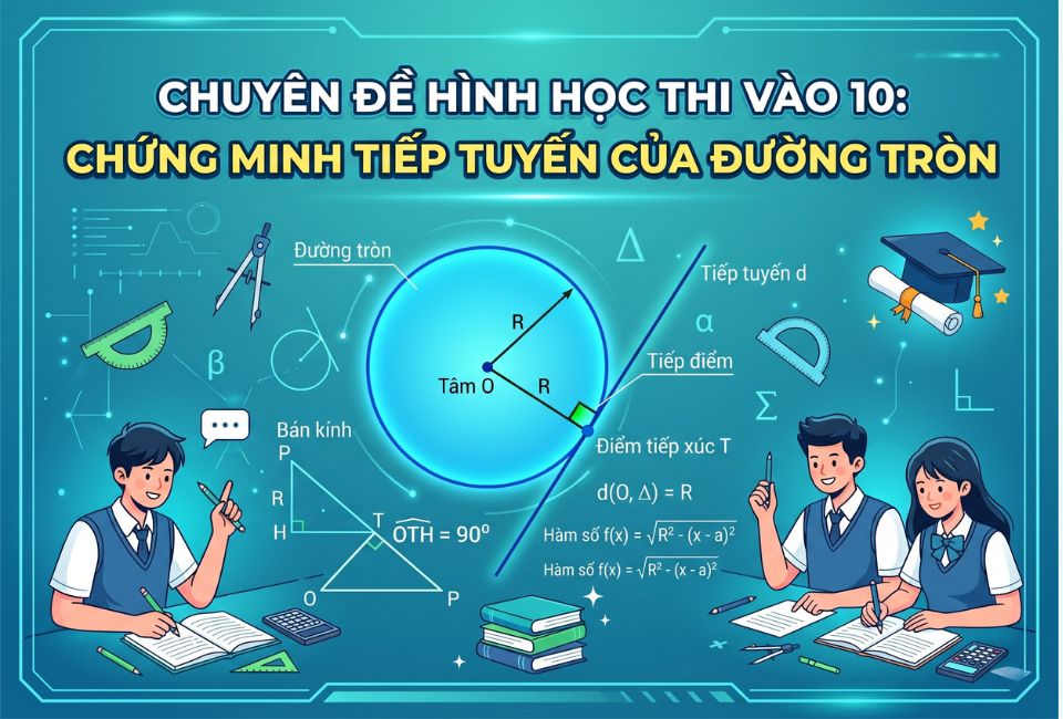 Chứng minh tiếp tuyến của đường tròn