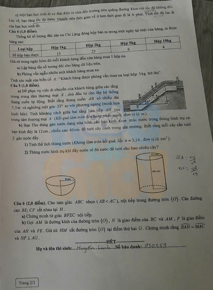 Đề thi và đáp án môn Toán vào 10 Lạng Sơn 2026-2027