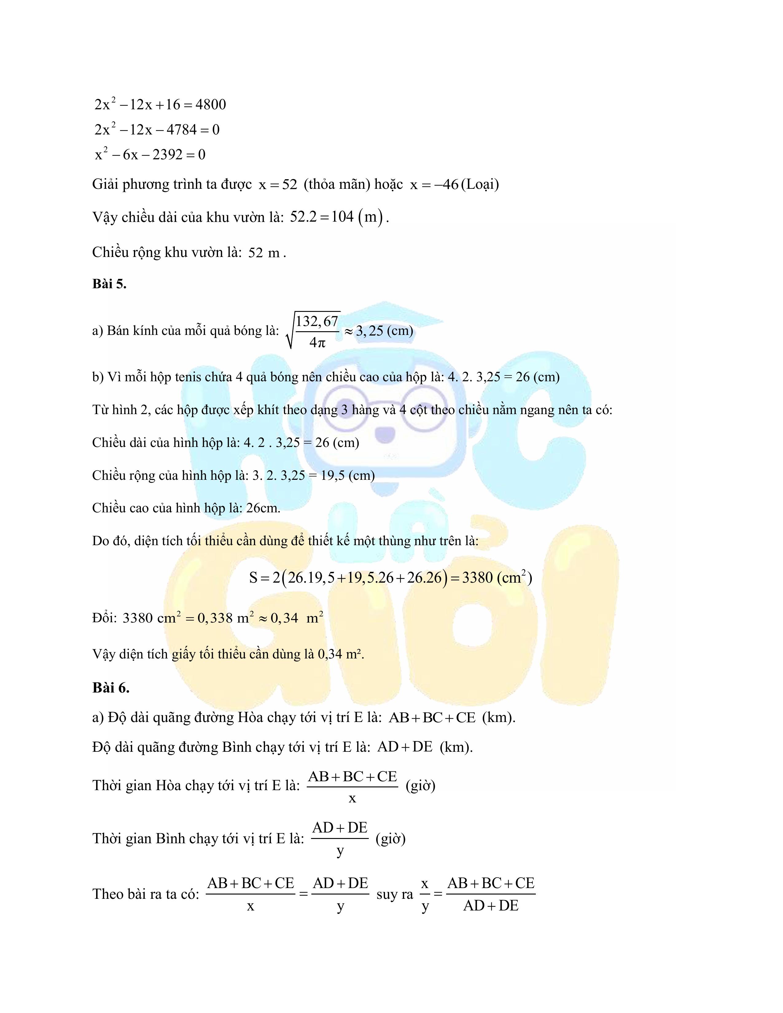 Đáp án đề thi môn Toán vào 10 TP.HCM 2025-2026