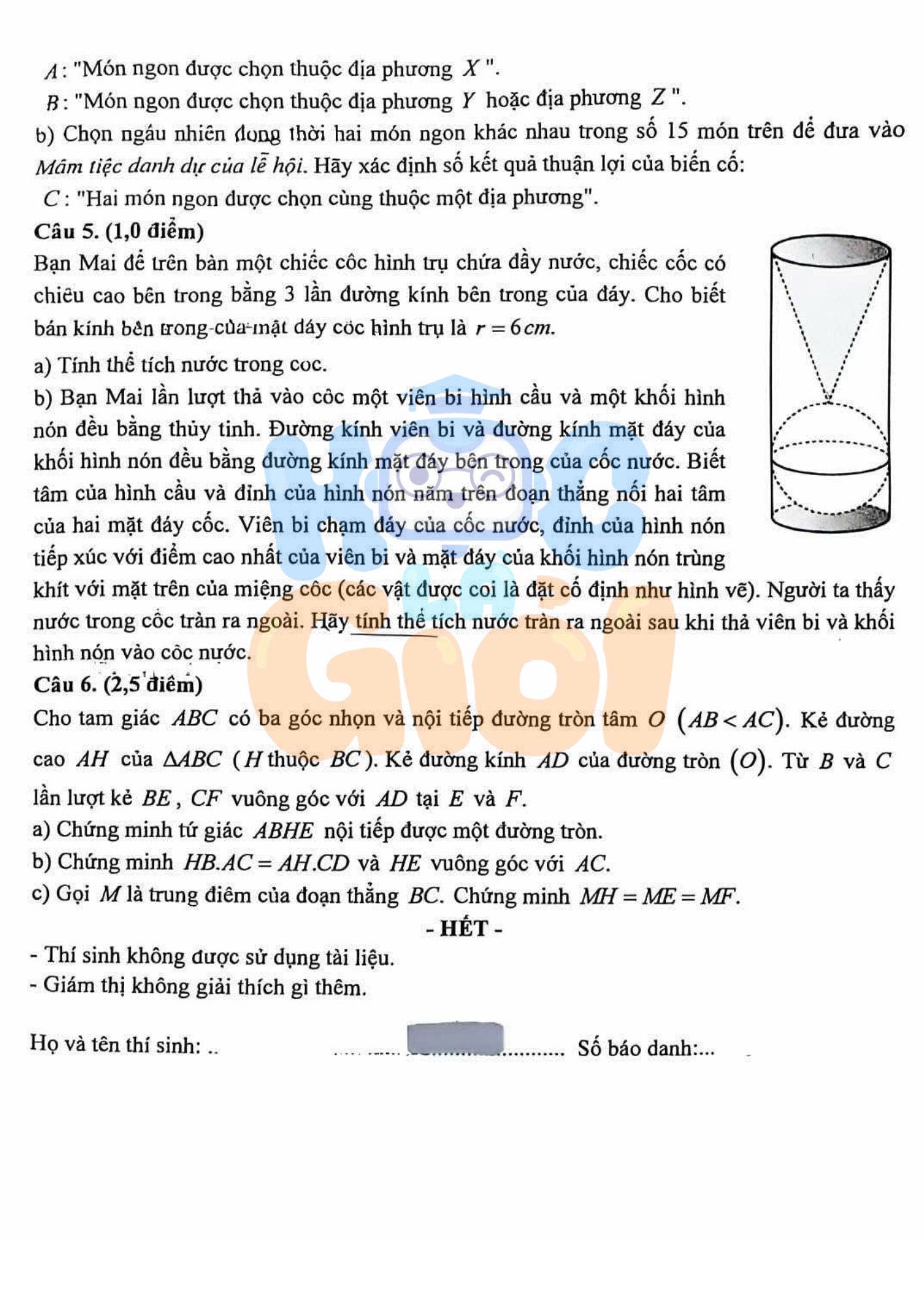 Đề thi và đáp án Toán vào 10 Vĩnh Long 2026-2027