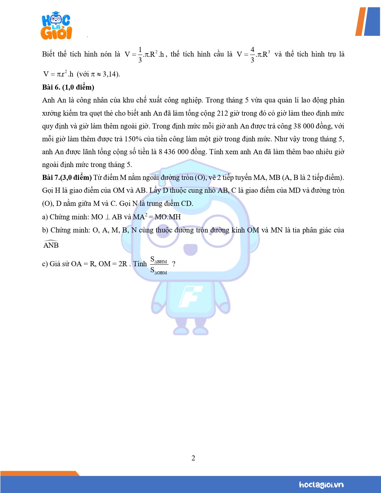 đề 2 ôn thi học kì 2 Toán 9 Kết nối tri thức và cuộc sống 02