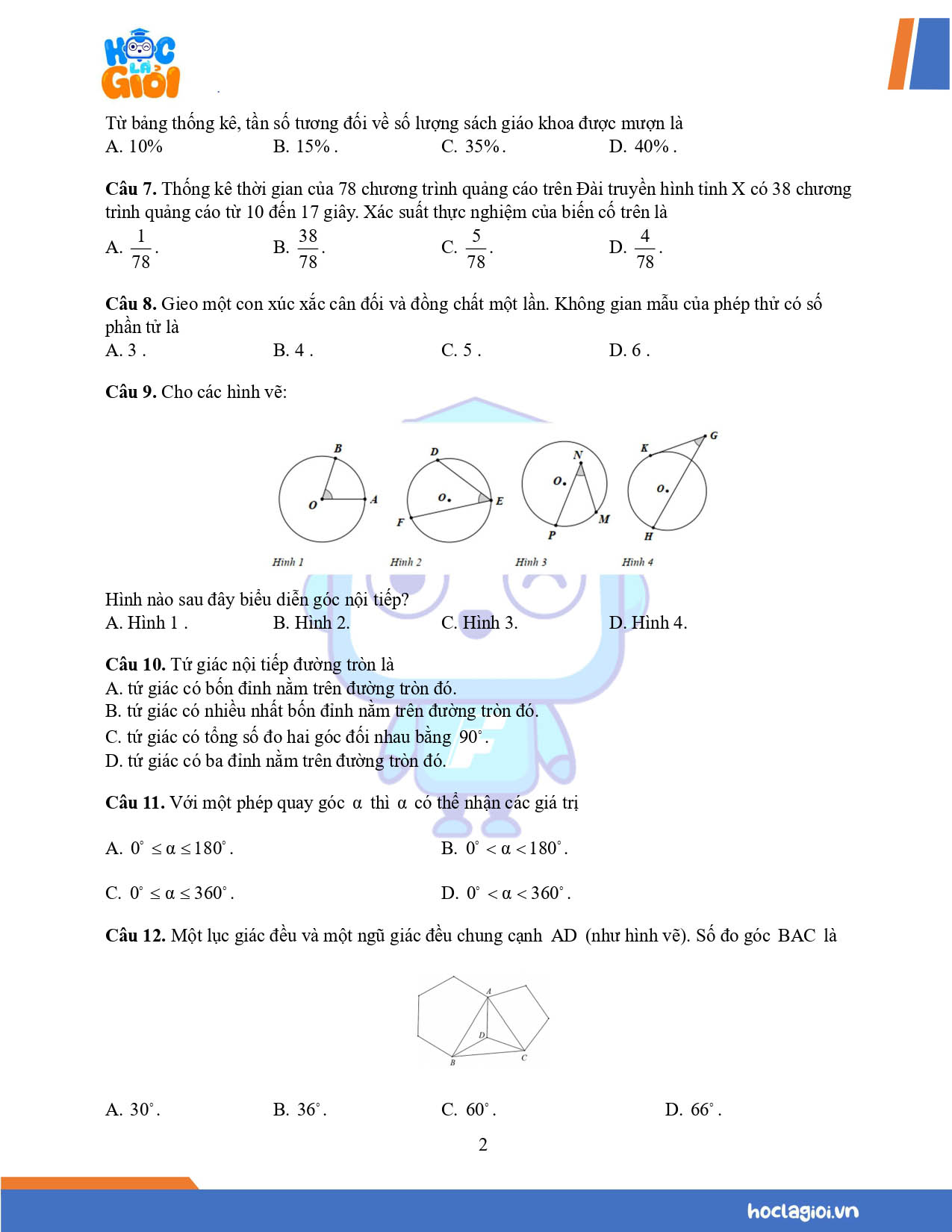 Đề 3 bộ đề ôn cuối kì 2 Toán 9 Cánh diều 02