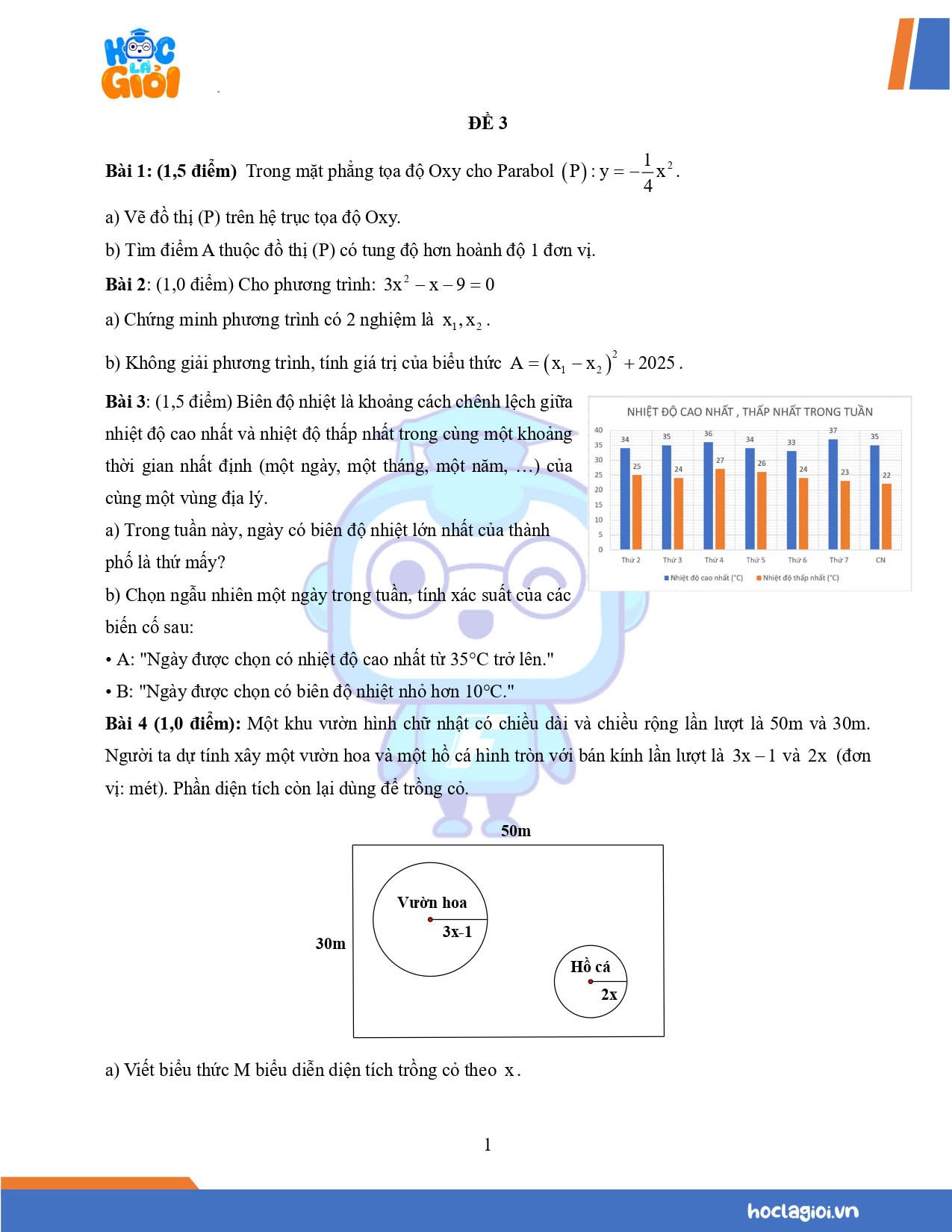 Đề 3 ôn cuối kì 2 Toán 9 Chân Trời Sáng Tạo 01