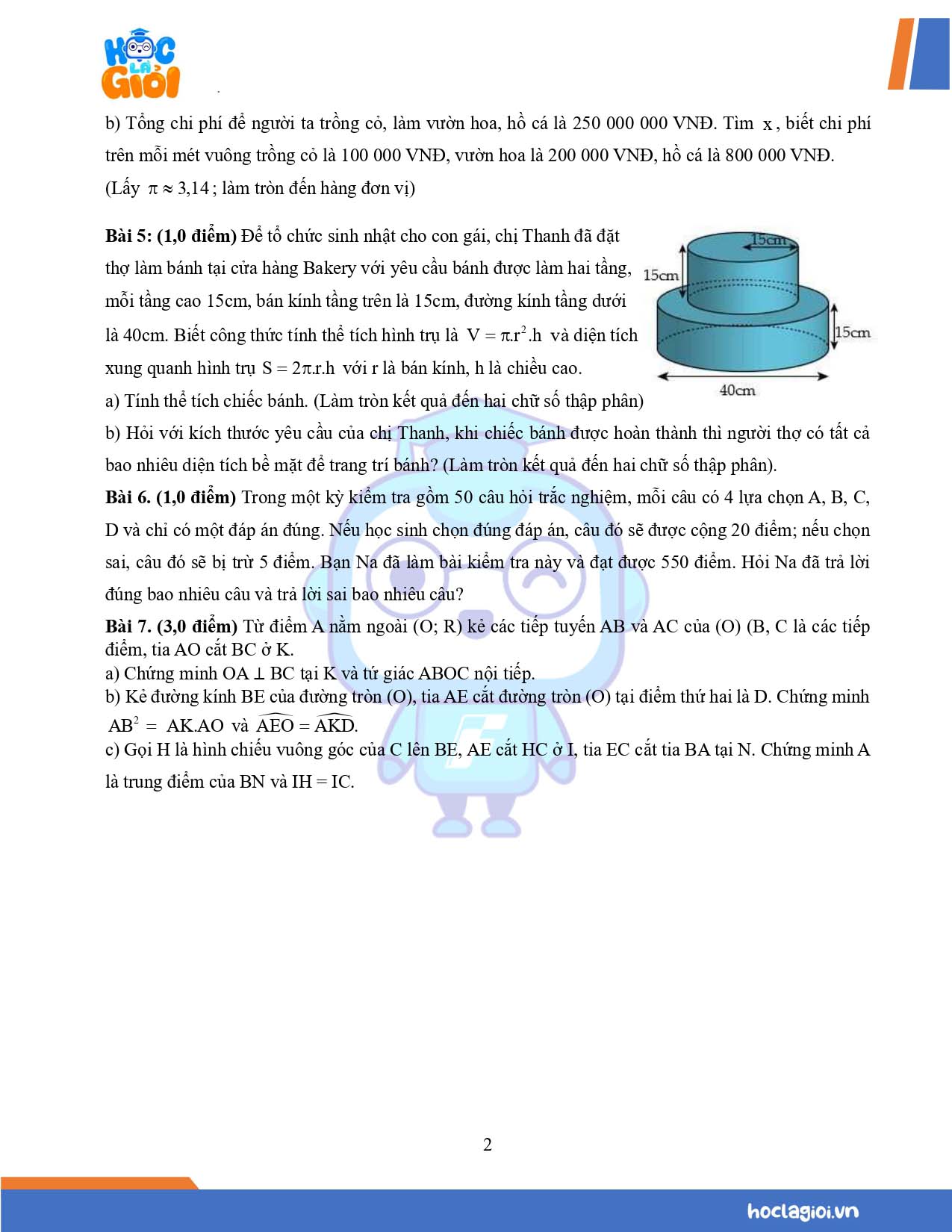 Đề 3 ôn cuối kì 2 Toán 9 Chân Trời Sáng Tạo 02