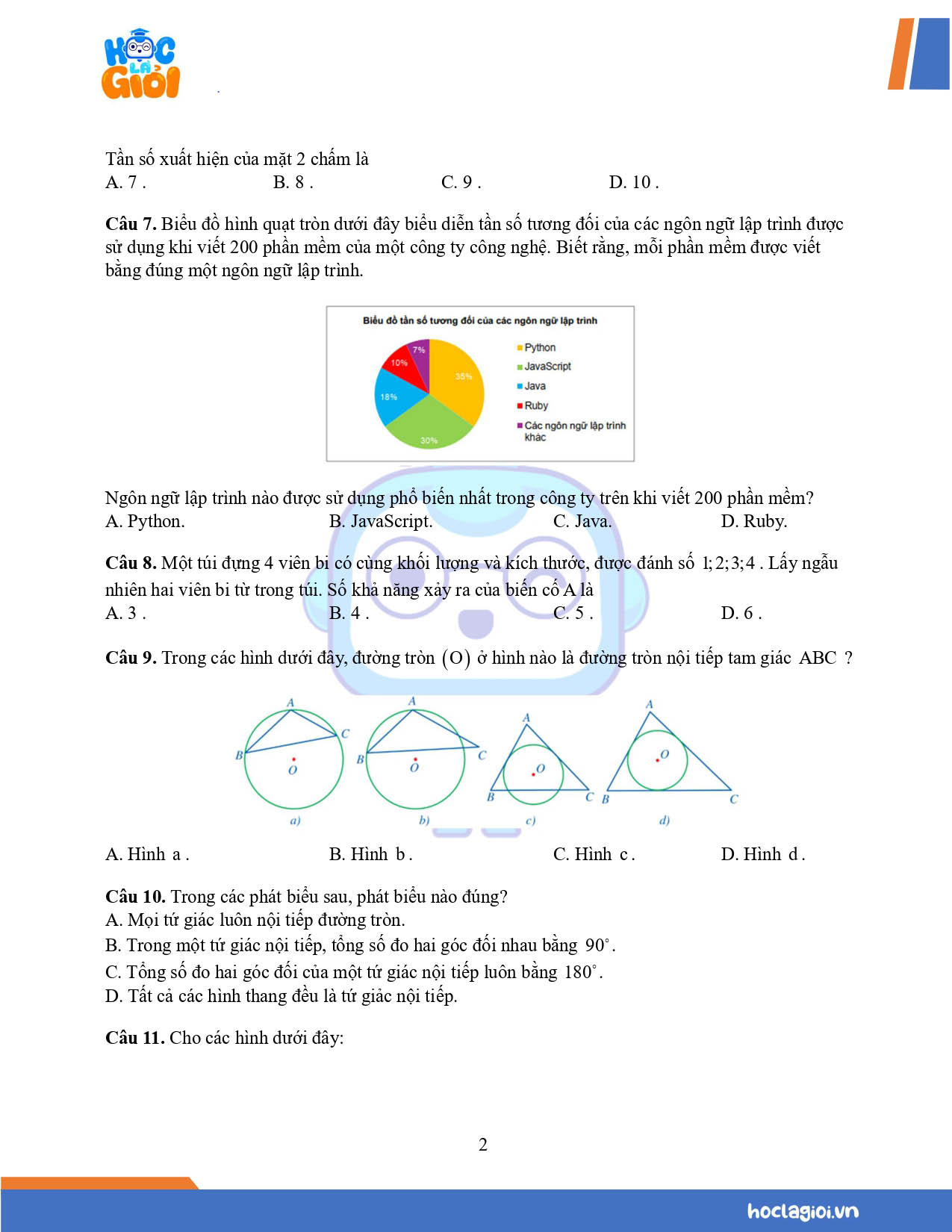 đề 4 ôn cuối kỳ 2 môn toán lớp 9 cánh diều 02