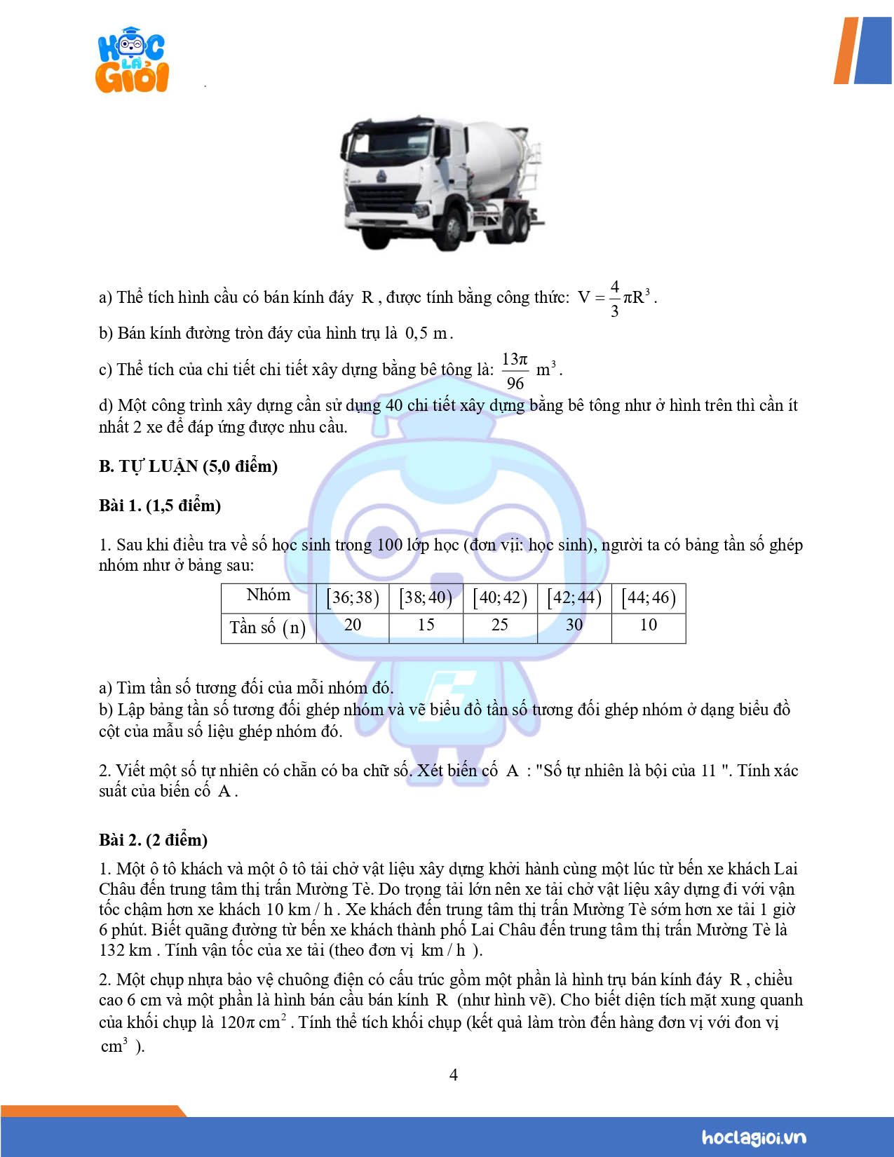 đề 4 ôn cuối kỳ 2 môn toán lớp 9 cánh diều 04