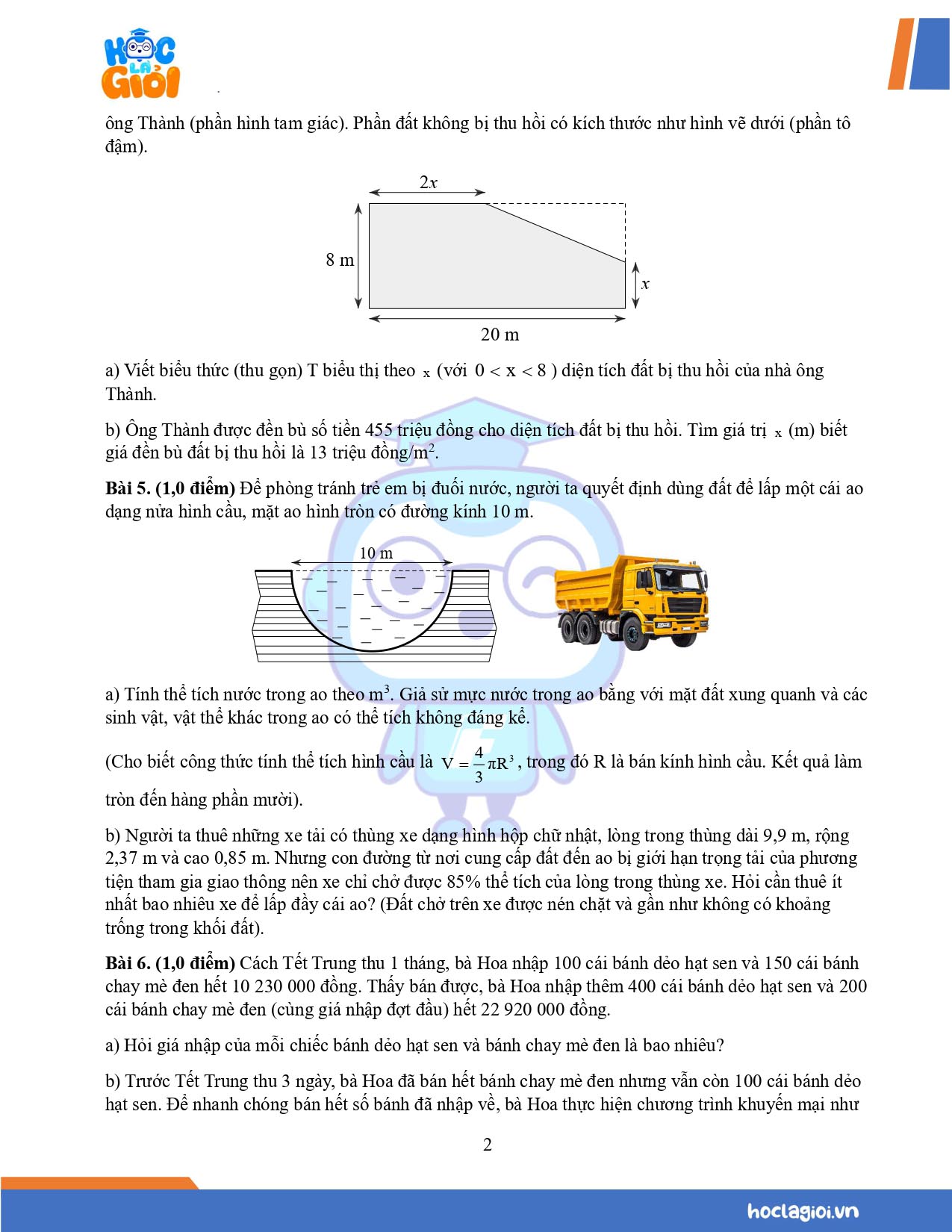 Đề 5 ôn cuối kì 2 Toán 9 Chân Trời Sáng Tạo 02