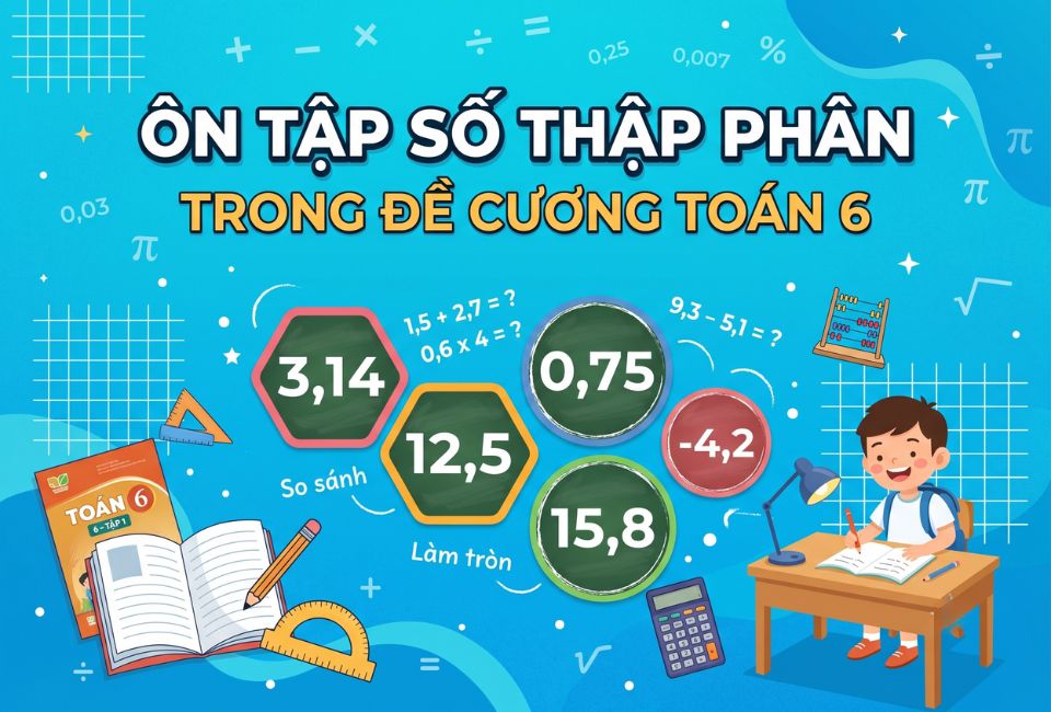 Ôn tập Số thập phân trong đề cương Toán 6