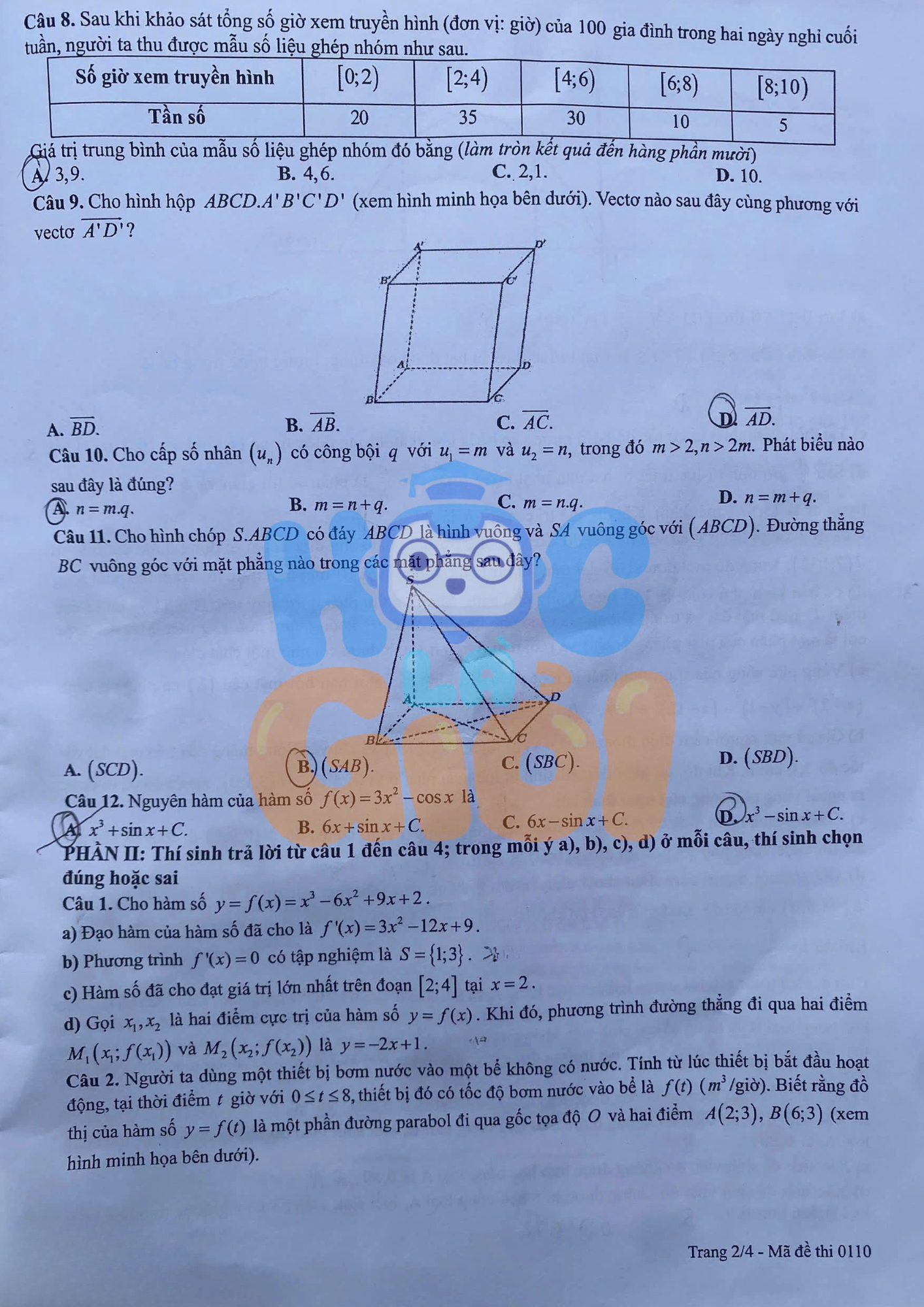 Đề thi Toán lần 2 tại Chuyên Tuyên Quang