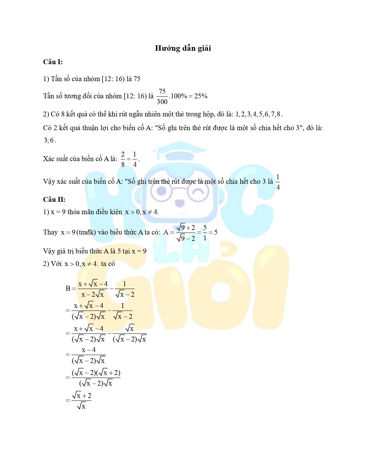 Đáp án đề thi môn Toán vào 10 TP Hà Nội