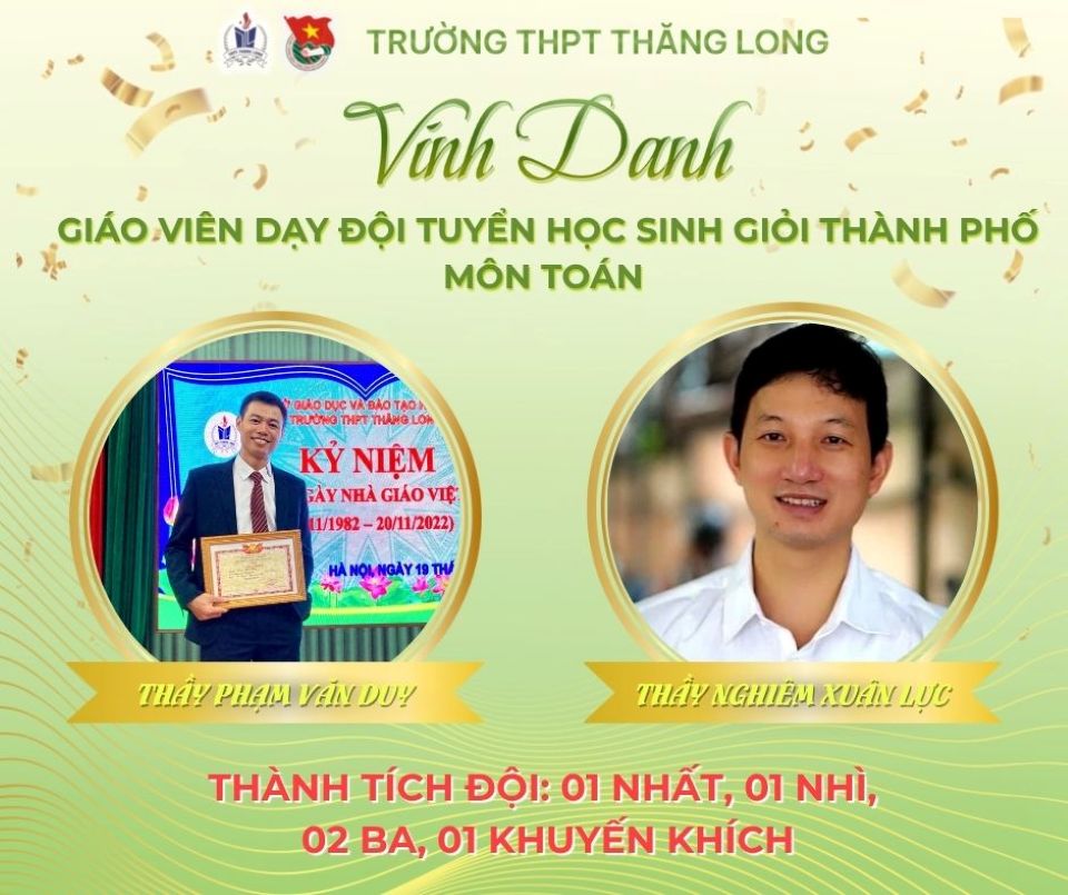 giáo viên thpt thăng long hà nội