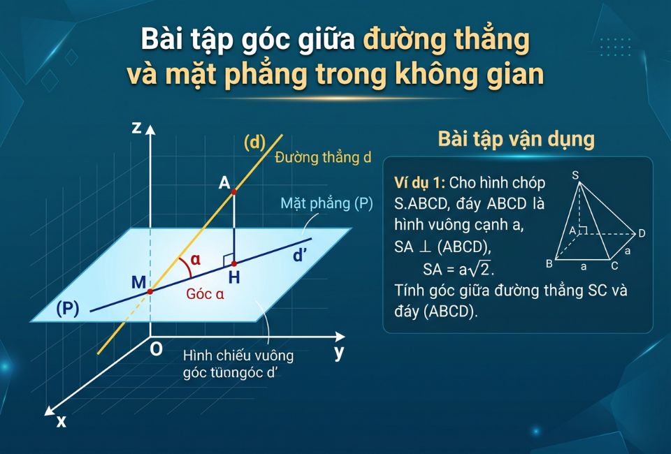 Bài tập đường thẳng và mặt phẳng trong không gian