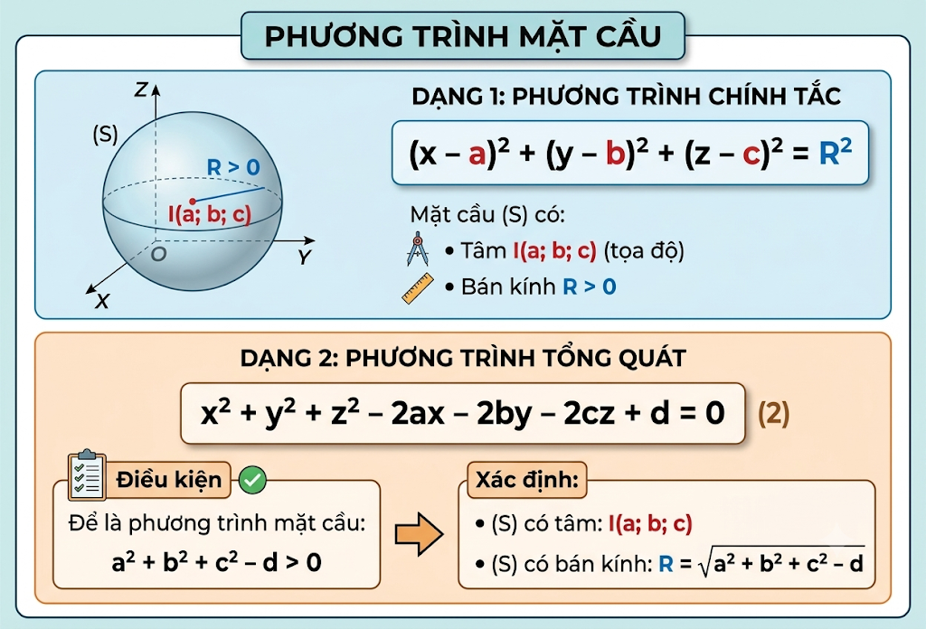 Phương trình mặt cầu