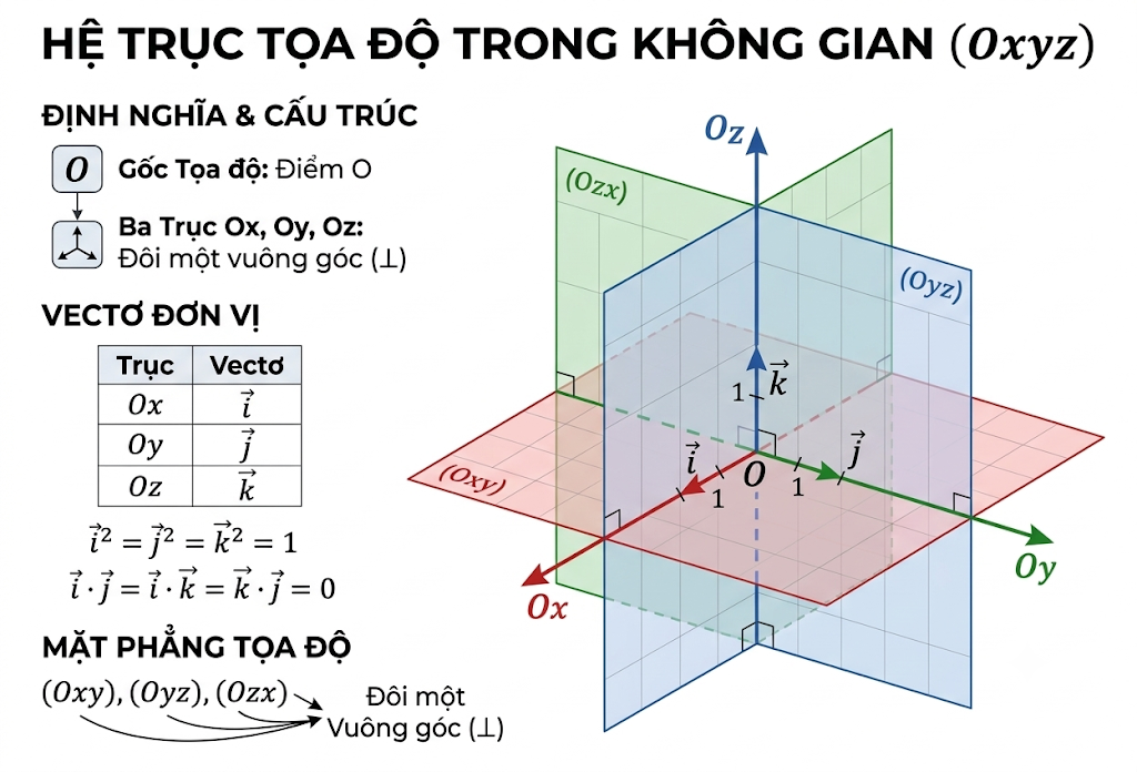 Hệ trục tọa độ trong không gian