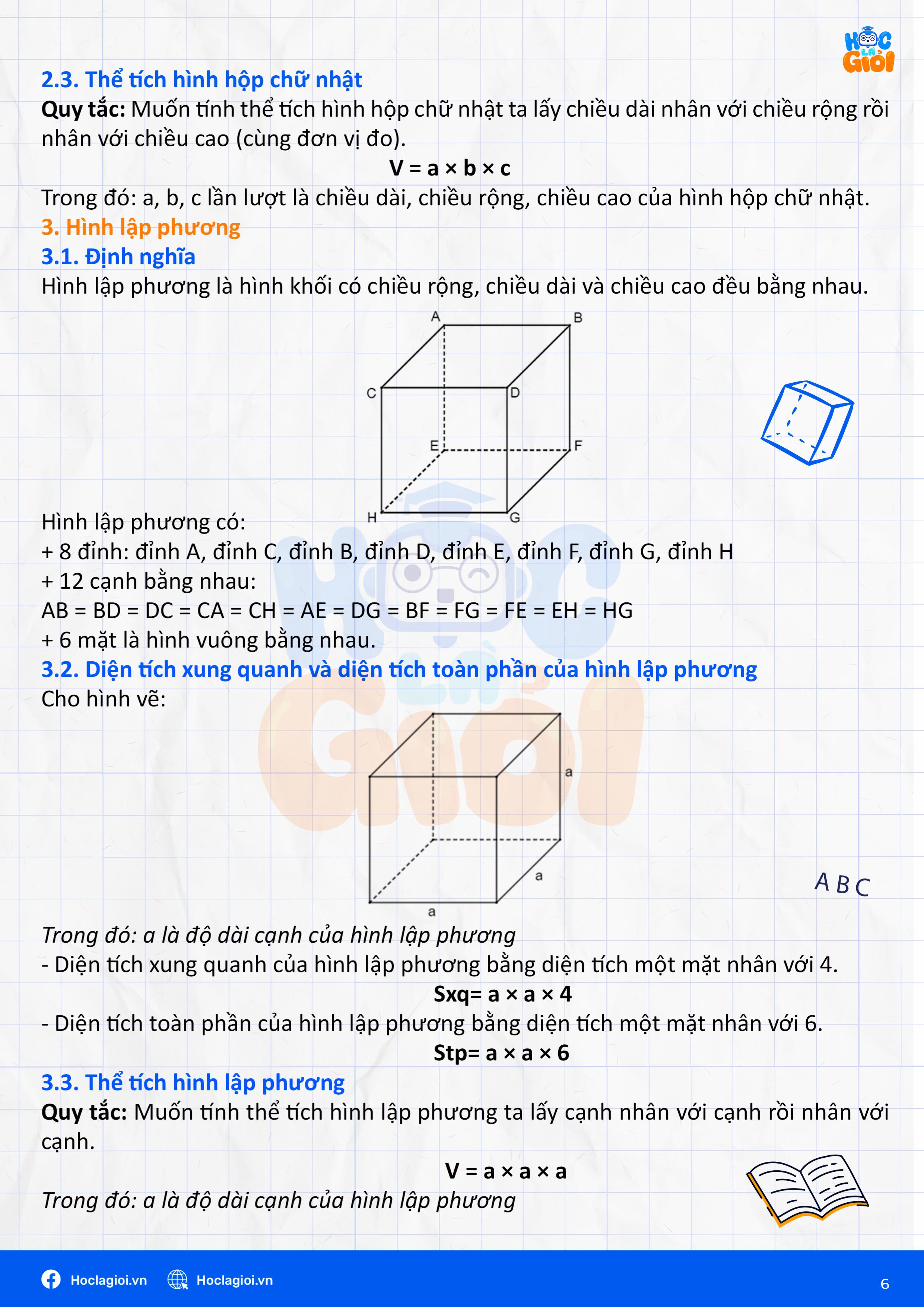 tổng hợp kiến thức toán 5 