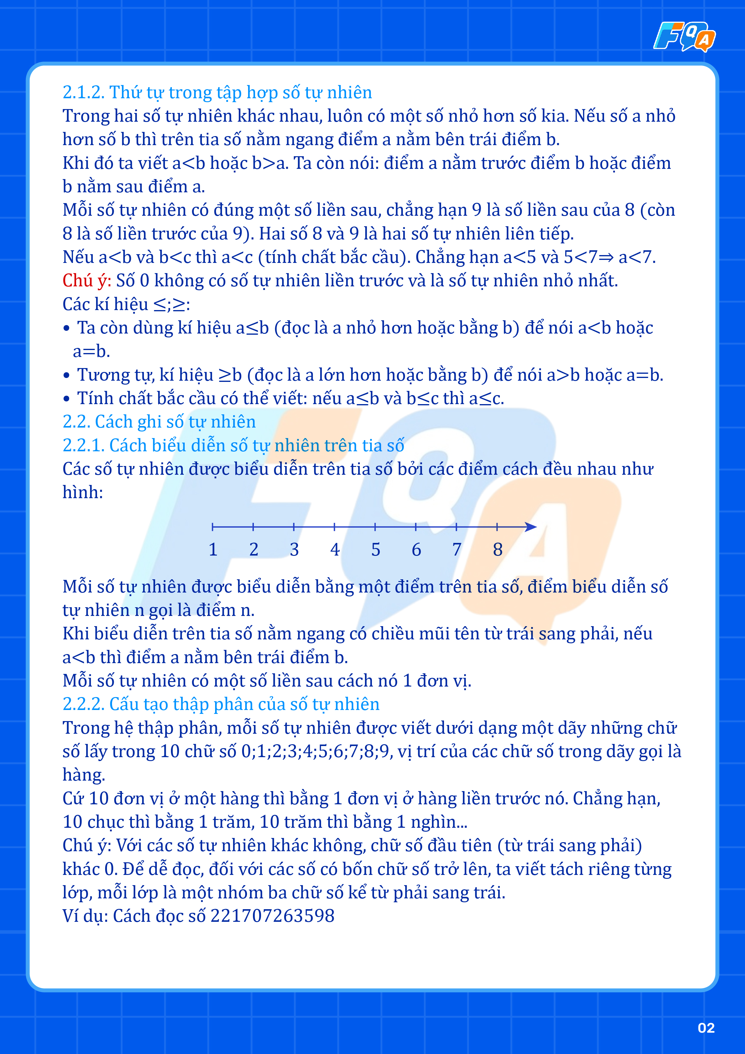 kiến thức toán lớp 6 phàn số tự nhiên