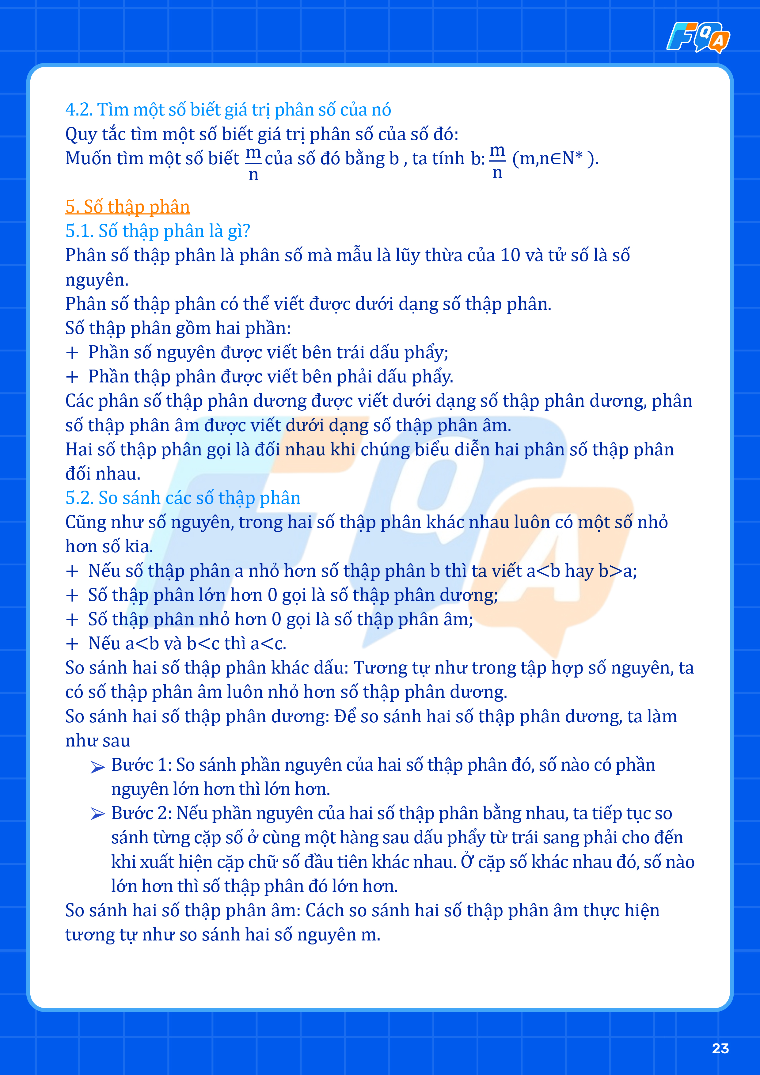 số thập phân là gì toán 6