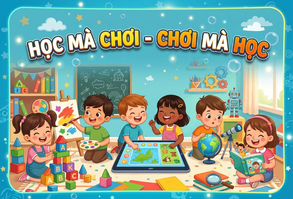 Phương pháp "Học mà chơi - Chơi mà học" 