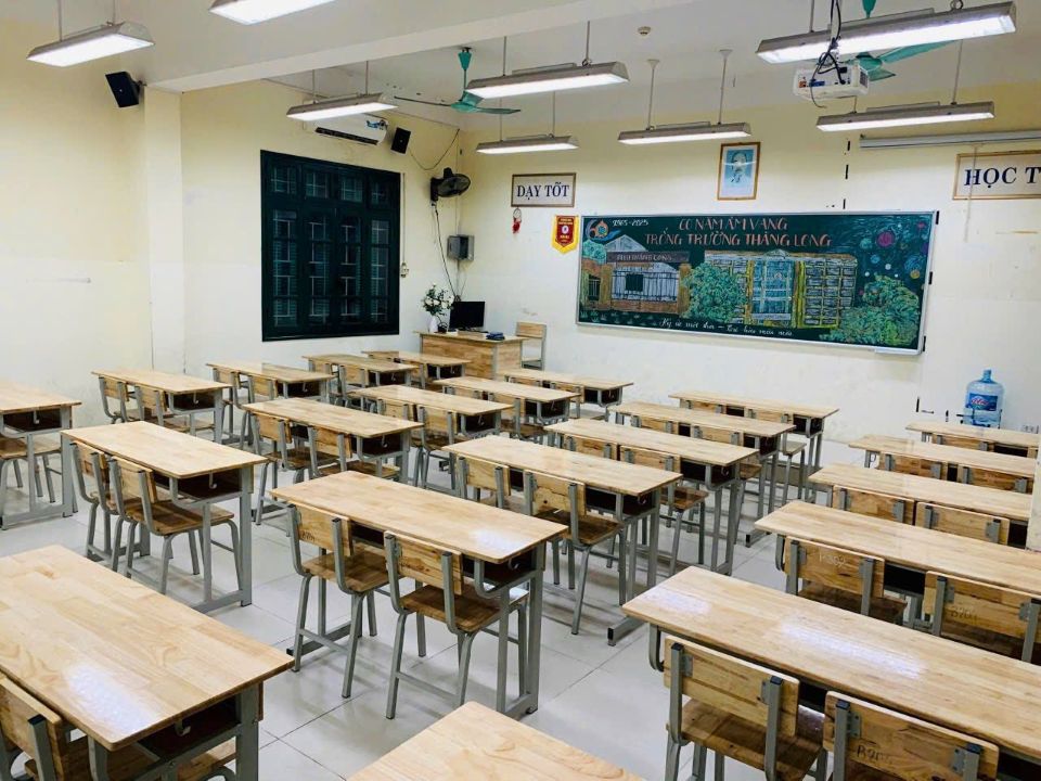 cơ sở vật chất trường thpt thăng long