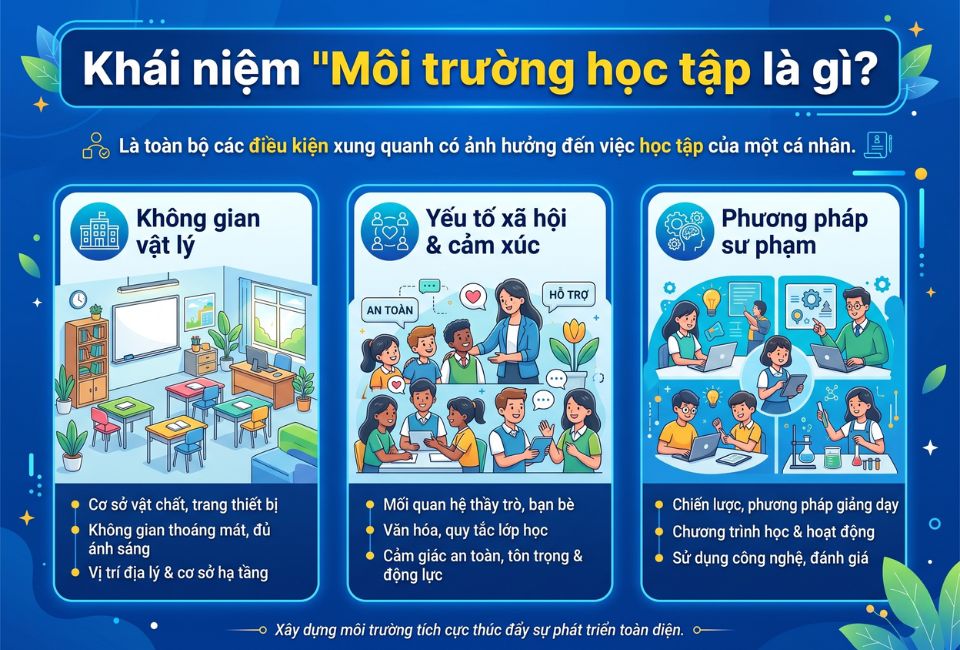 Khái niệm "Môi trường học tập là gì?"