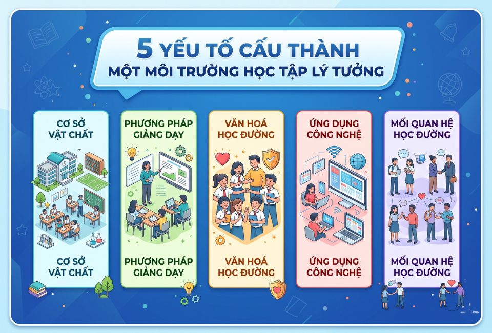 5 Yếu tố cấu thành một môi trường học tập lý tưởng
