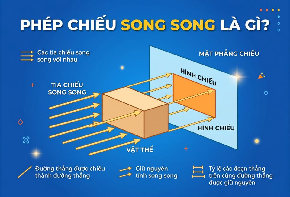 Phép chiếu song song là gì?
