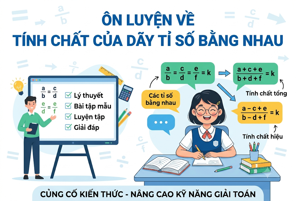 Ôn luyện về tính chất của dãy tỉ số bằng nhau