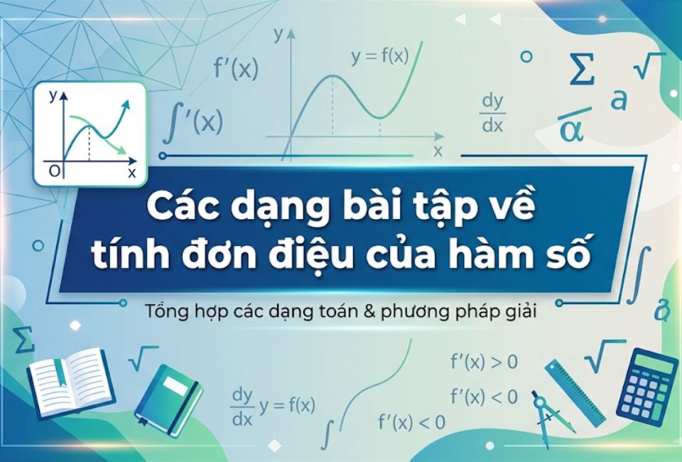 Các dạng bài tập về tính đơn điệu của hàm số