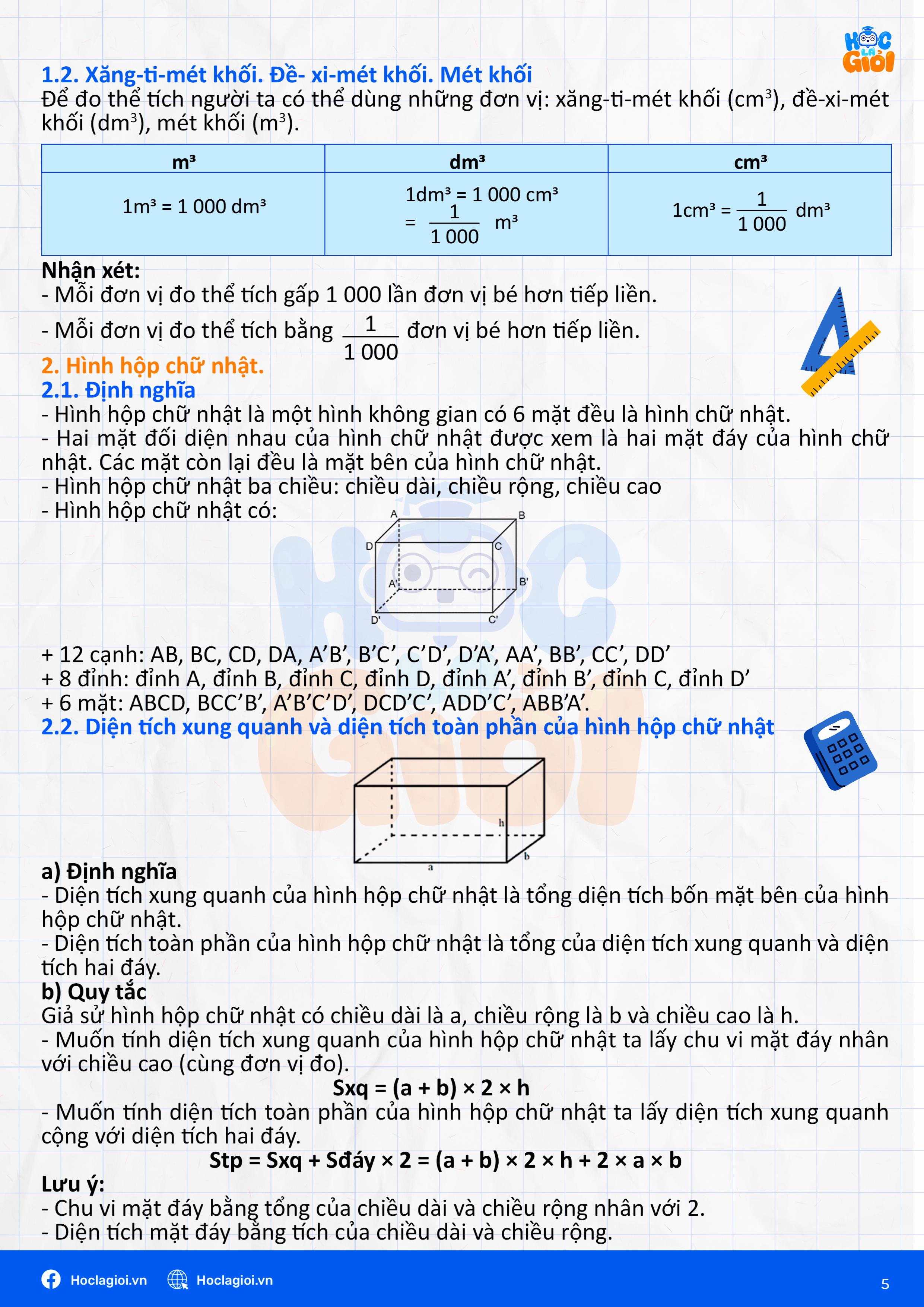 tổng hợp kiến thức chương trình toán 5 đầy đủ nhất